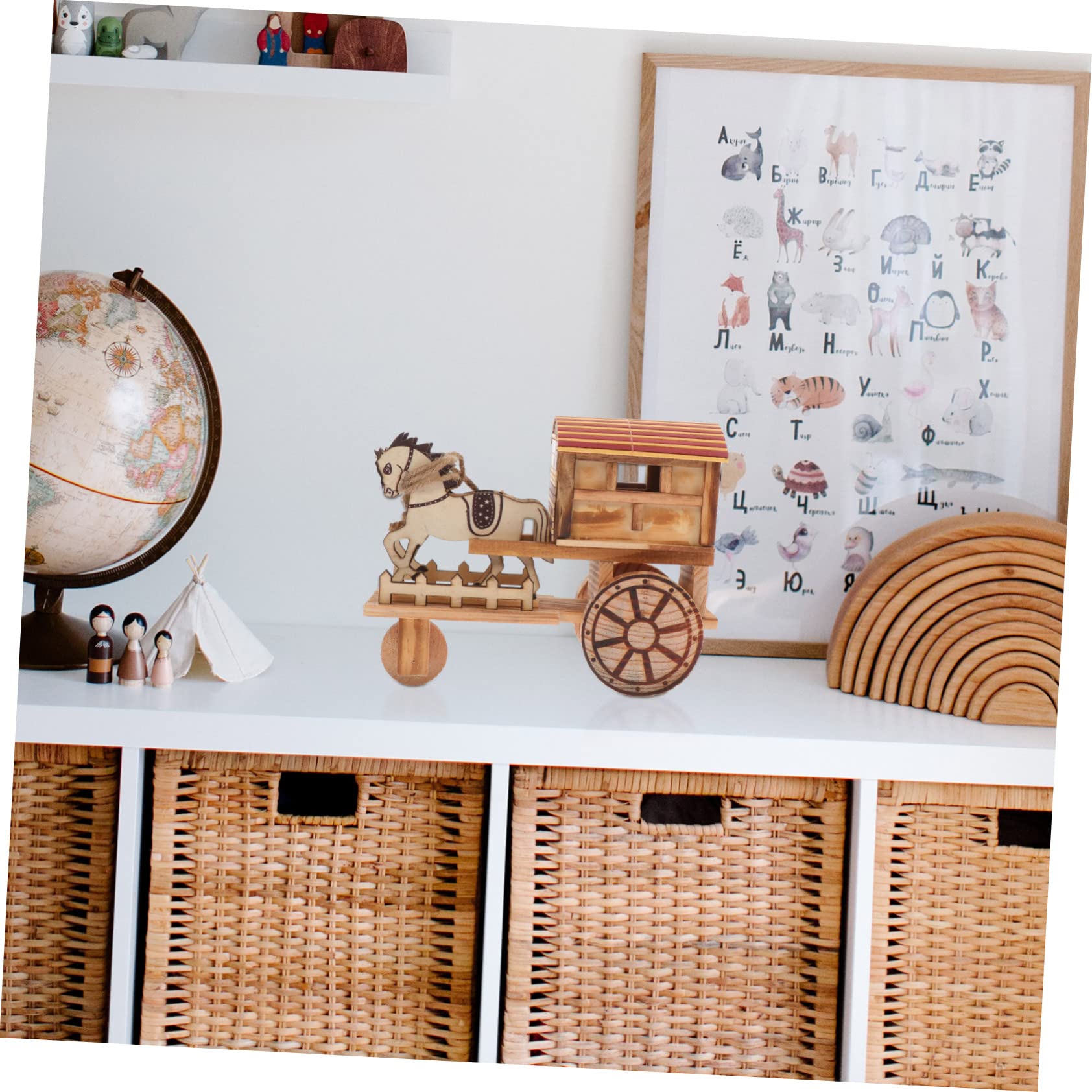 Amazon.co.jp: HOMOCONO アンティーク馬車おもちゃ ヴィンテージ