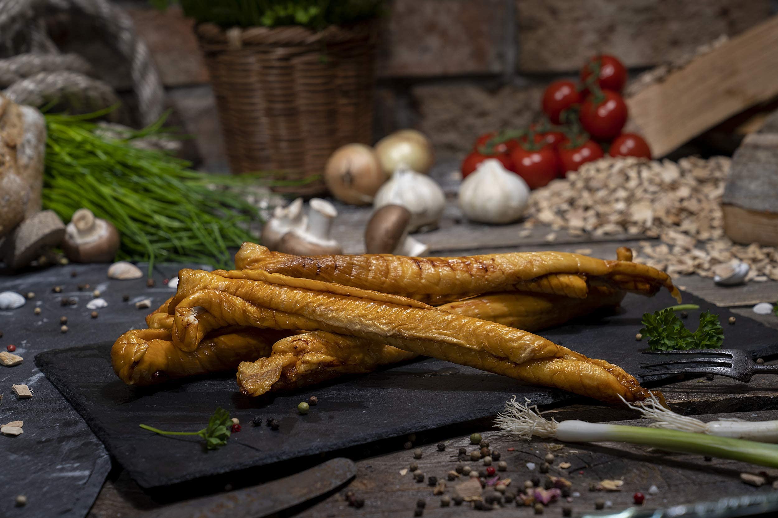 GreetFish Schillerlocken, über Buchenrauch heißgeräuchert, 250g