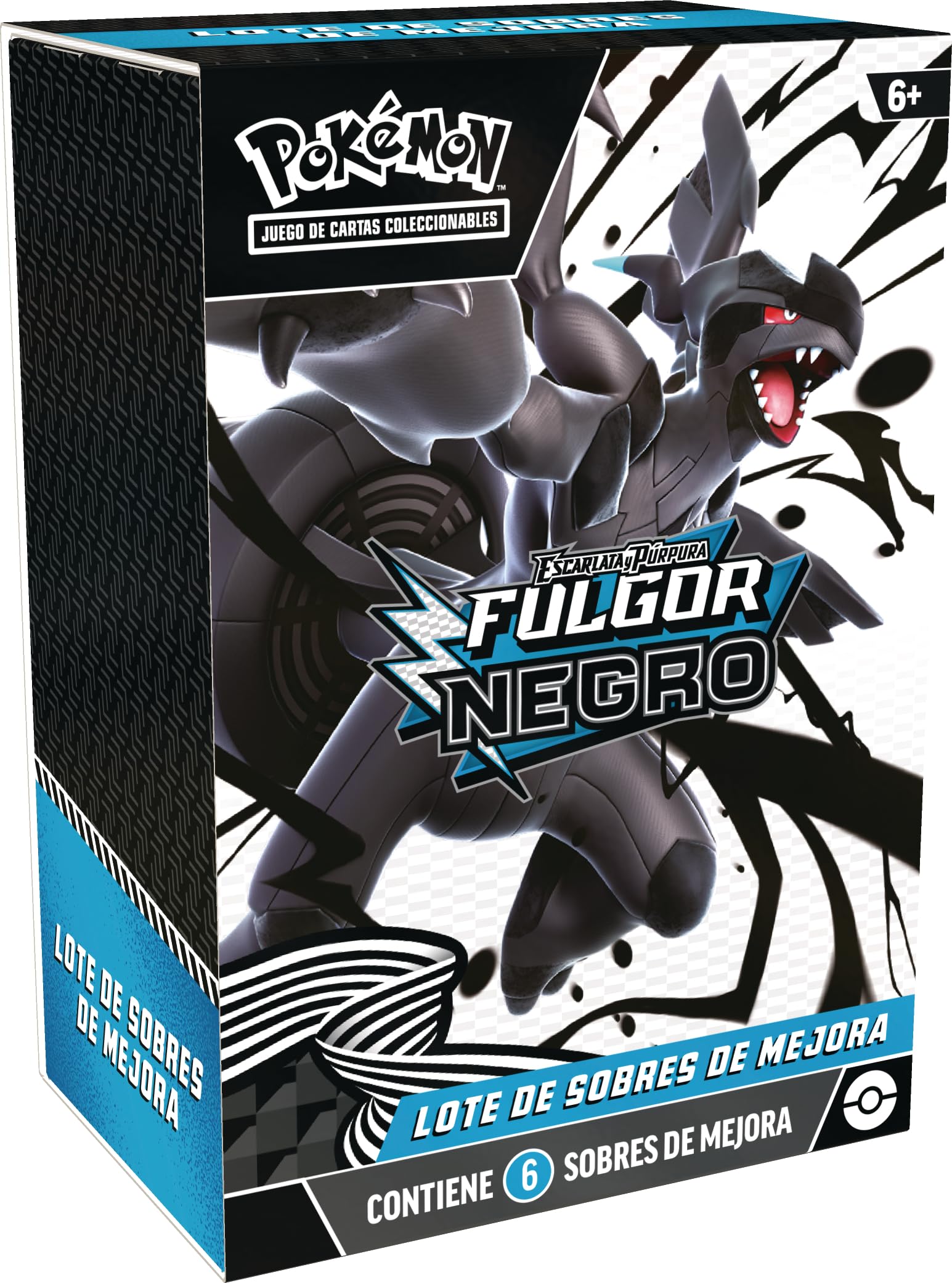 Pokémon: Lote de Sobres de Mejora de Escarlata y Púrpura-Fulgor Negro de JCC Pokémon (6 Sobres de Mejora)