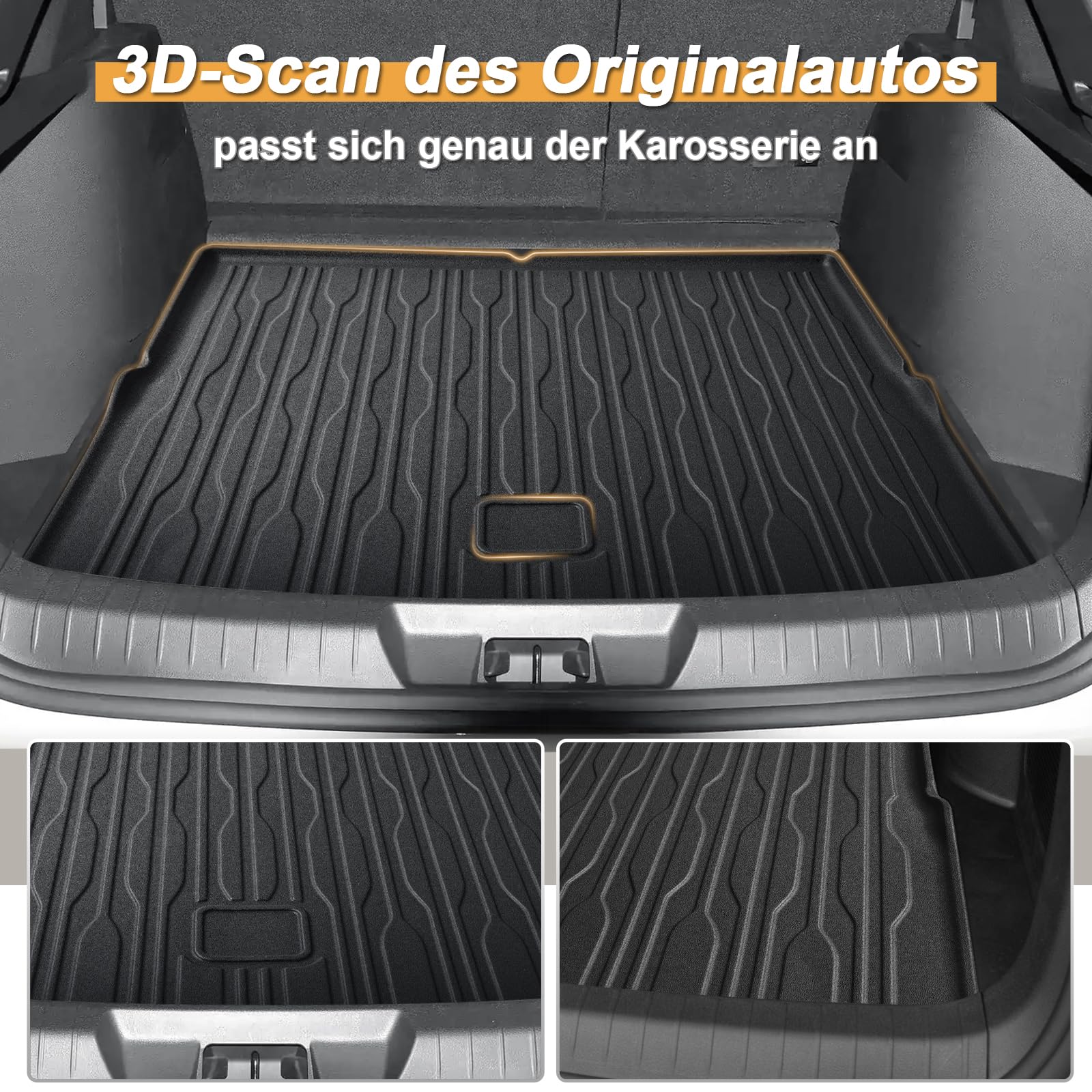 SMK Auto Kofferraummatte Kofferraumwanne passend für Honda CR-V II 2001-2006 Erleben Sie einen neuen Standard des Reisens mit Anti-Rutsch- Kofferraumwanne- Stiefelmatte für mehrere Saisons