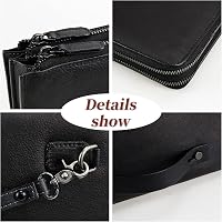 Amazon.com: ORIREAL Mens Wristlets Clutch Bag Genuine Leather