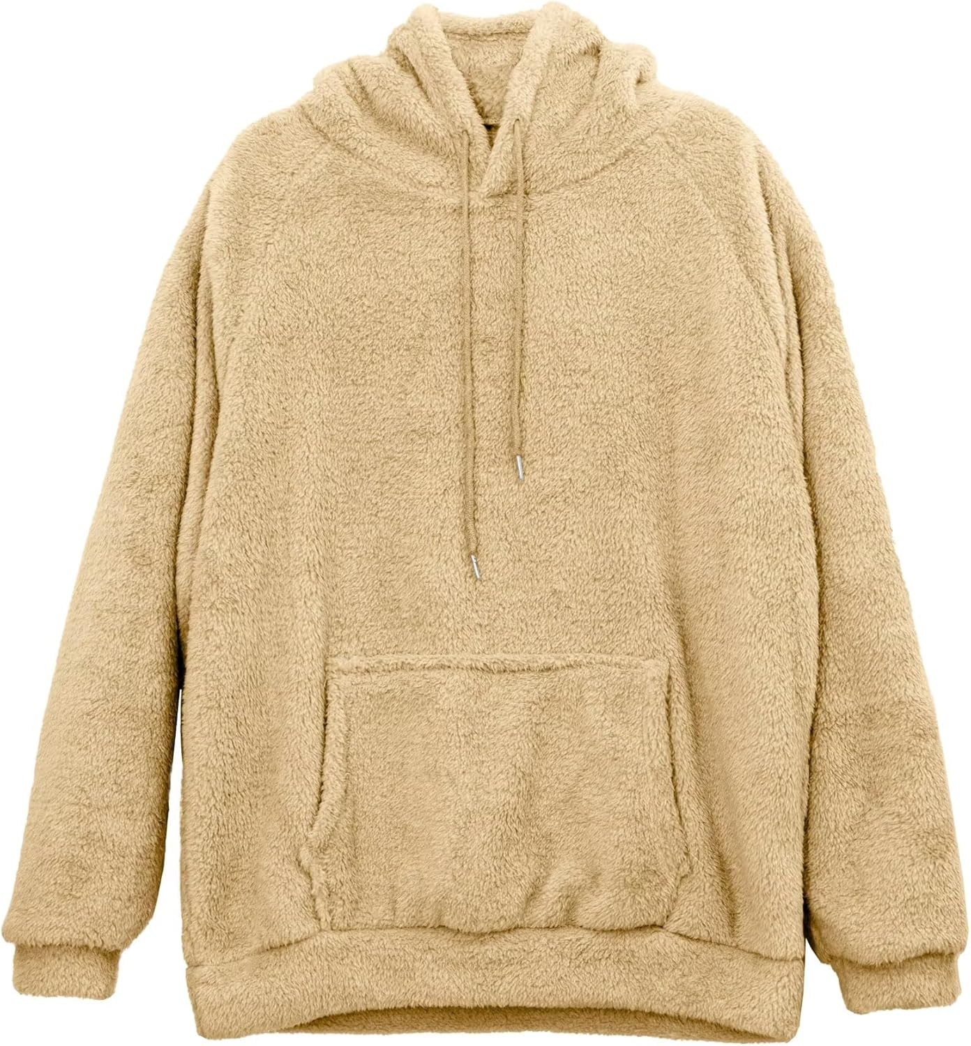 VahRuta Mens Fuzzy Sherpa Hoodie Sweatshirt Long Sleeve Fashion Pullover Fall Outwear Winter Hooded - Image 3