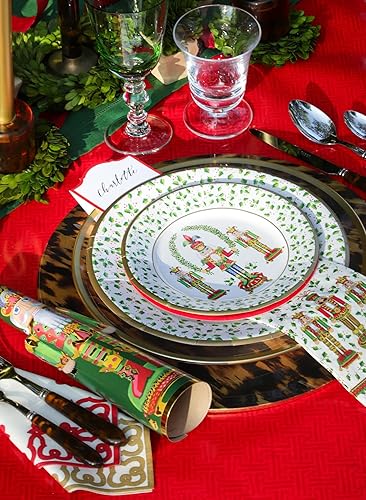 Miniatura 5 de Platos de postre y ensalada navideña de cascanueces - 8 por paquete - 2 unidades