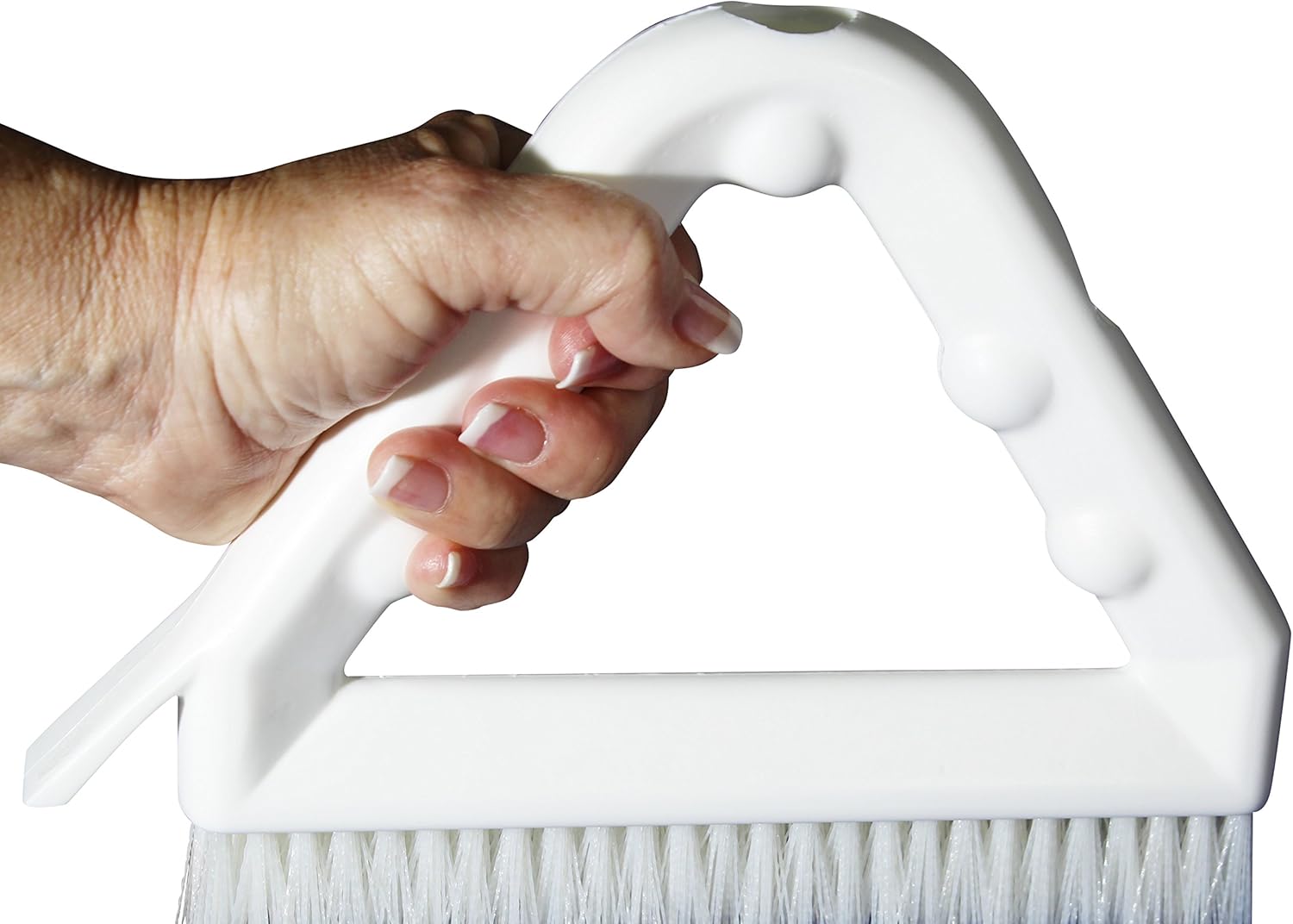Back and Knee Saving Heavy Duty Grout and Tile Brush with Adjustable Handle. - - 