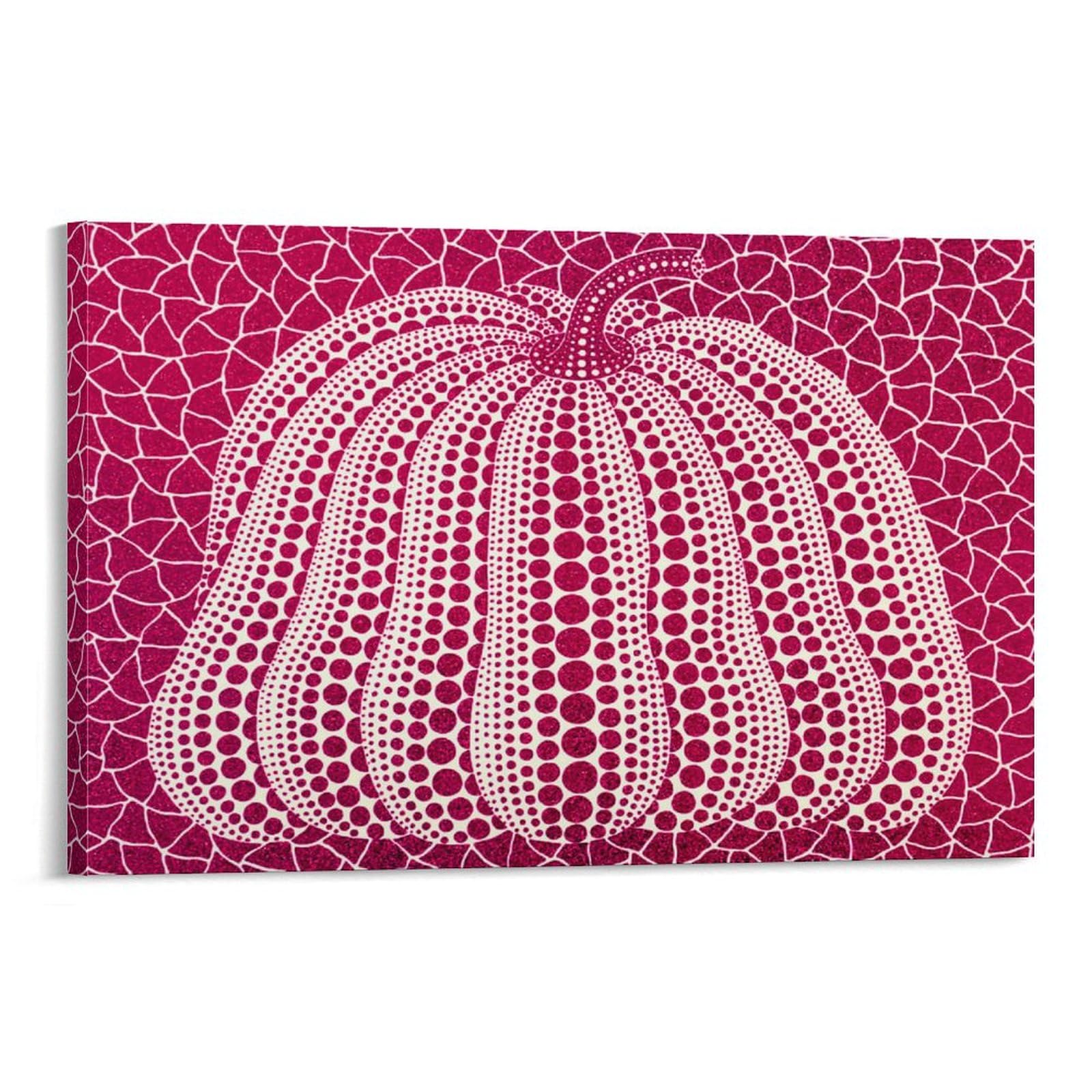 Amazon.co.jp: 草間彌生 草間彌生 ピンクパンプキンプリント 絵画 (33