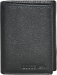 ROOTS Men's Faux Leather Zip Around RFID Protected Slim Bifold Wallet with 6 Card Slots and Double Bill Compartment, 1 ID Window, Black