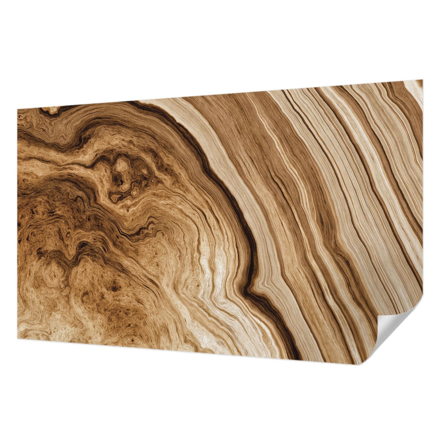 Papier peint autocollant grain de bois 416x254 cm pour une chambre style chalet