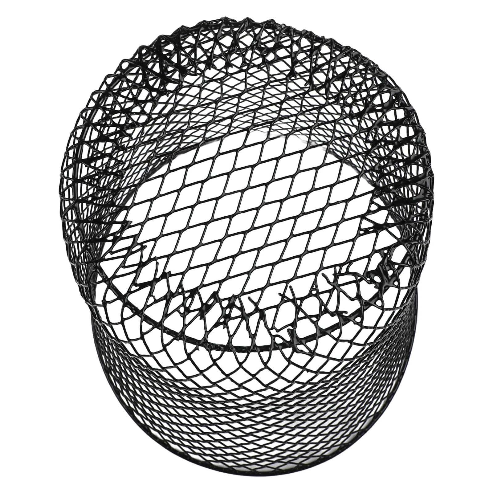 Copertura protettiva per piante in ferro nero, 23 x 23 x 15 cm, per aiuole da giardino, confezione da 5 o 10