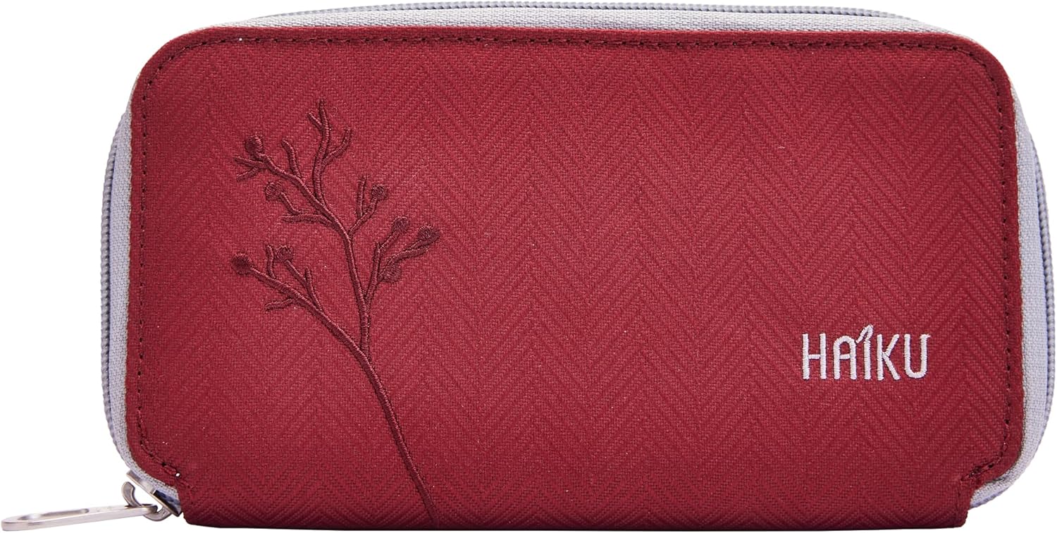 HAIKU Intrepid Wristlet, Clutch Wallet, Zip Around RFID-Blocking Credit Card and ID Holder, Hand Purse