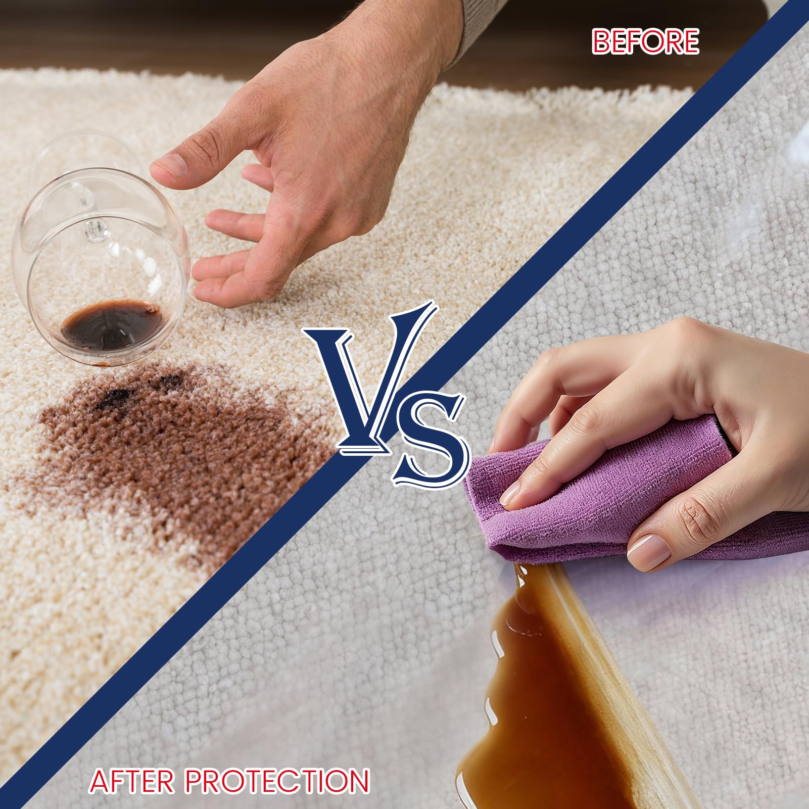Adhes Film De Protection Pour Moquette 60 CM X 61 M Transparent Protecteur De Tapis Autocollant, Film De Surface ImperméAble Sans RéSidus Pour La Remodelation, La Peinture, La Construction