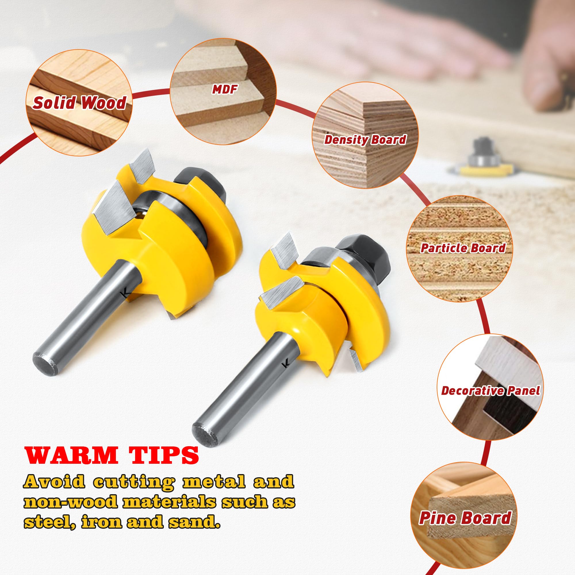 Carbide Router Bits - Shaker Rail & Stile -7