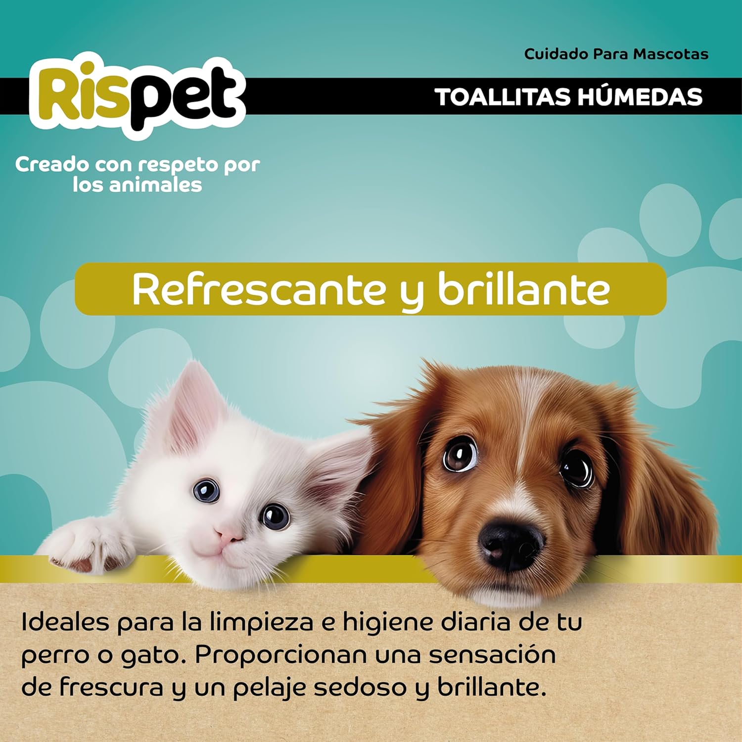 XL Avocado & Silk Cloths for Dogs, Cats & Pets - 54 Wipes 3