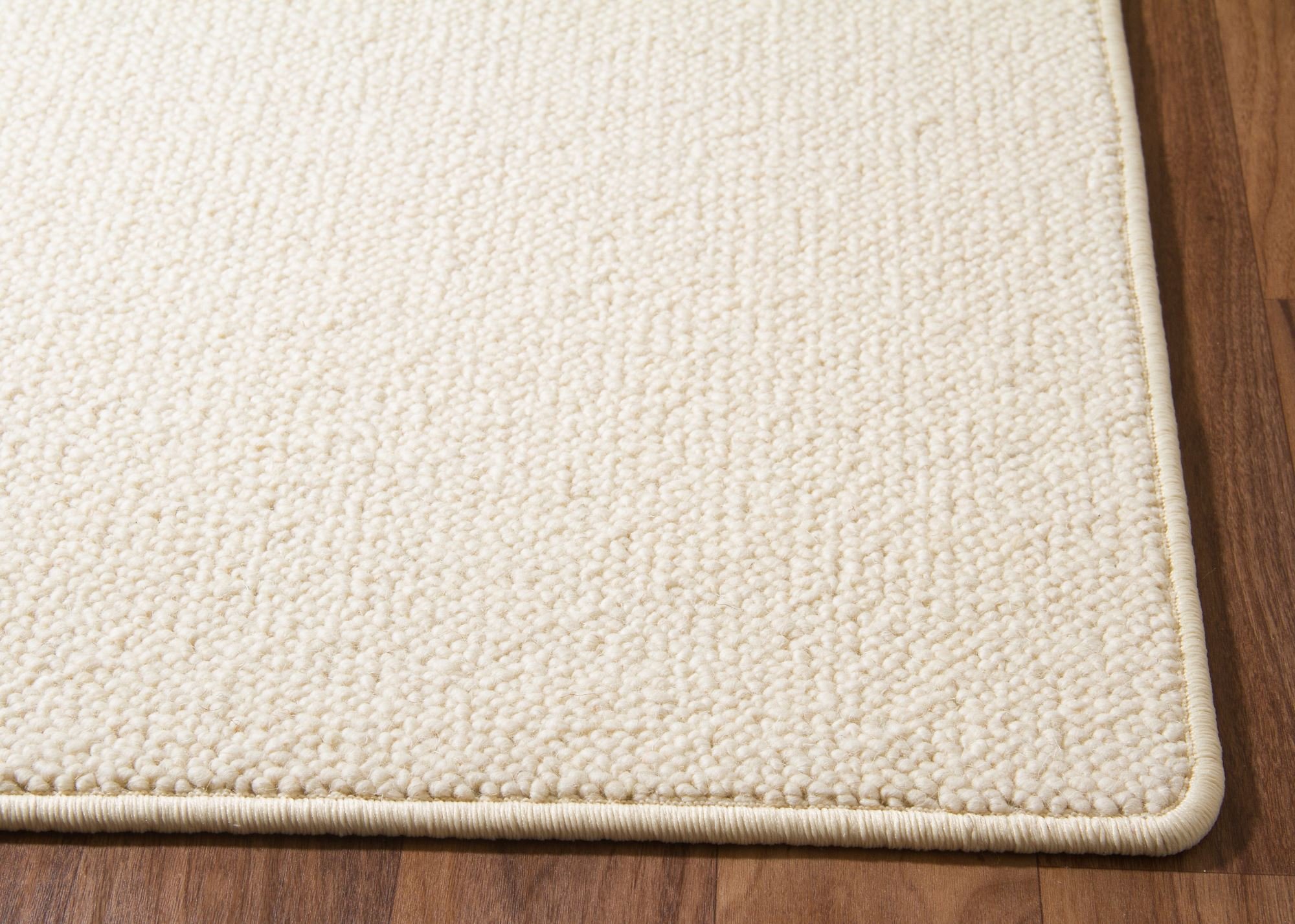 Steffensmeier Designer Teppich Modern Berber Sydney in Weiß, Wollsiegel Qualität, Größe: 240x240 cm