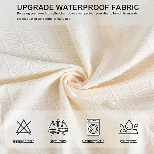 Vista 40 de Eco-Ancheng Funda para silla de comedor, funda extraíble para protección de banco, asiento y silla, sala de estar y cocina A1