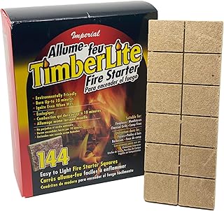 Imperial KK0313 Timberlite Fire Starter, 144 Squares, Brown, 144 Pack