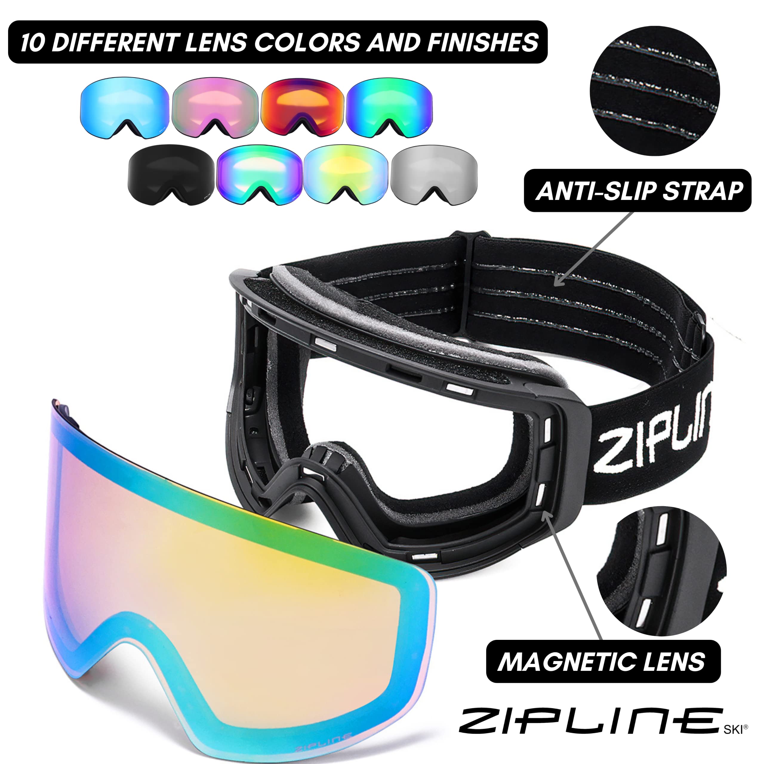 Amazon.co.jp: Zipline Podium XT 曇り止め スキー/スノーボード用
