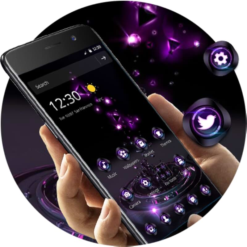 Вайолет на андроиде. Обои неон. Лиловый фон. Неоновая заставка. Фиолетовый android.