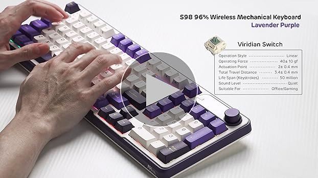 RK-5425　❤︎ RK ROYAL KLUDGE Triple-Mode Hot-Swappable 96% Mechanical