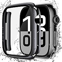 Vista 30 de Misxi [Juego de 2] Funda Impermeable con Botón para Apple Watch SE 2 (2024) Series SE 6 Series 5 Series 4 44mm, Funda de PC Anti-Caída con Protector