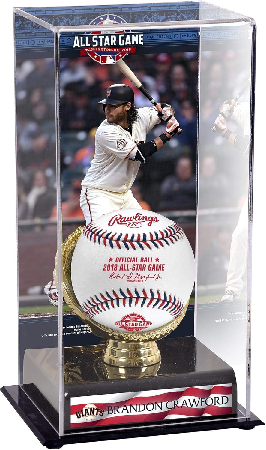 Brandon Crawford San Francisco Giants 2018 MLB All-Star Game Glove Display Case with Image - Baseball Free Standing Display Cases ''Case Only''