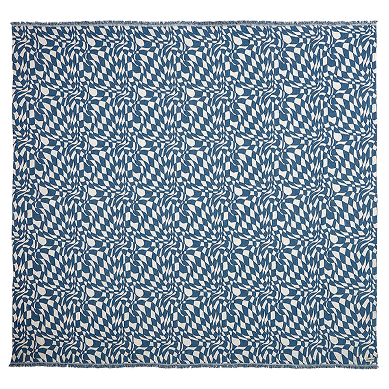 Sand CloudOversized Throw Blanket - 100% Organic Turkish Cotton & Heavy Weight Jacquard Weave - Soft, Comfy & Cozy Large Beach Blanket for Comfort & Style - 85" x 95" - Illusions Party