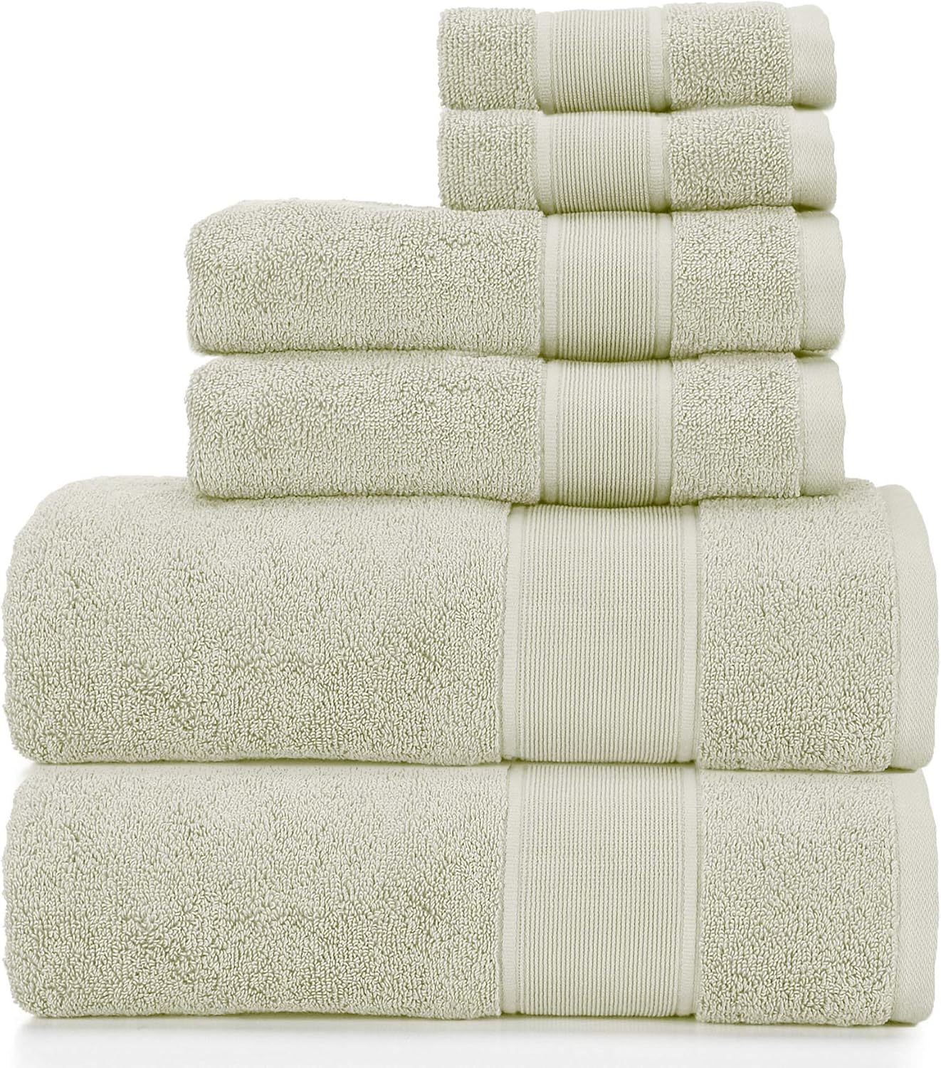 Ralph Lauren Sanders Towel 6 Piece Set Spa Green 2 Bath