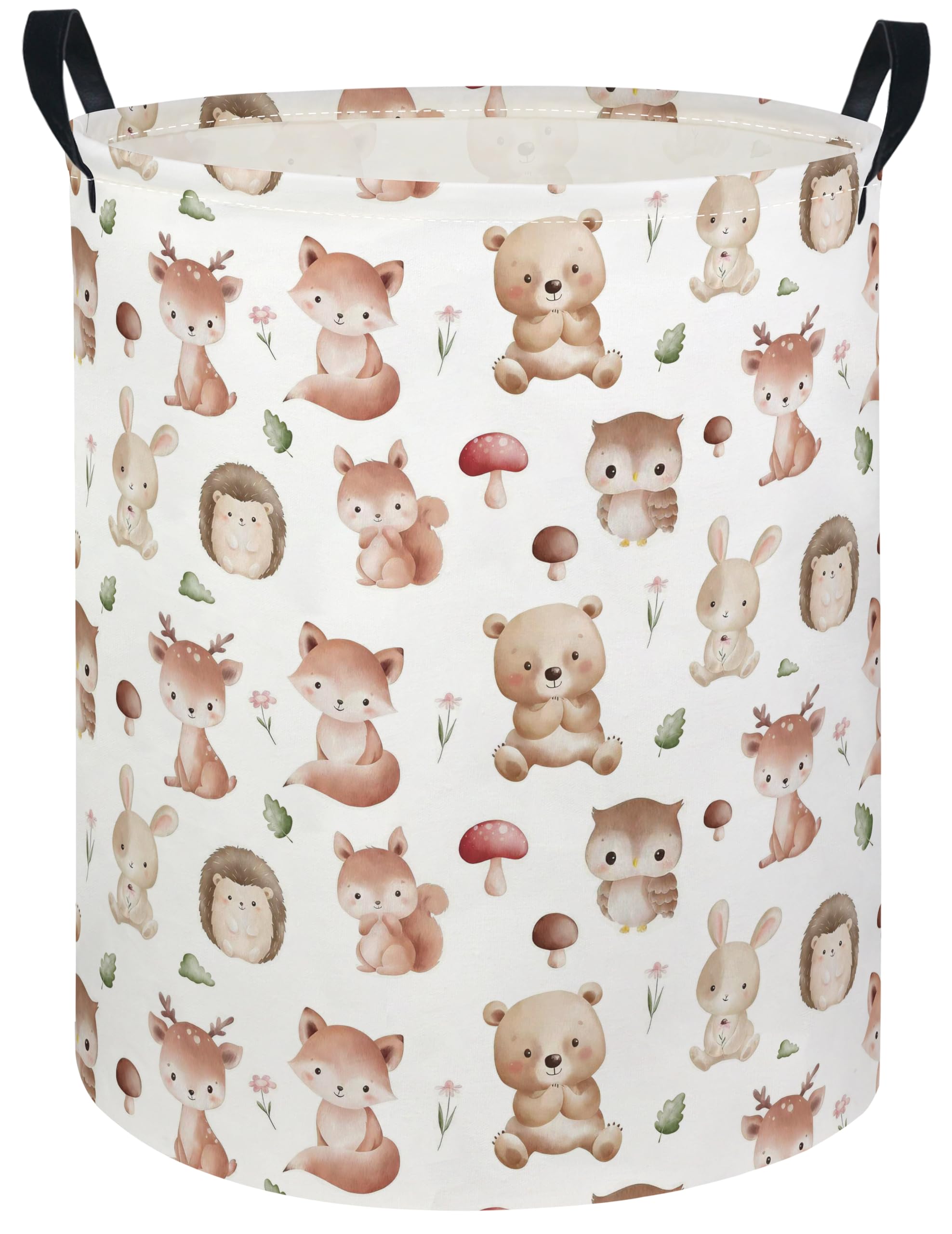 Baby Laundry Hamper kids laundry Basket Waterproof Laundry Bag for Bedroom Clothes Organizer Room Décor(Mushroom Animal)