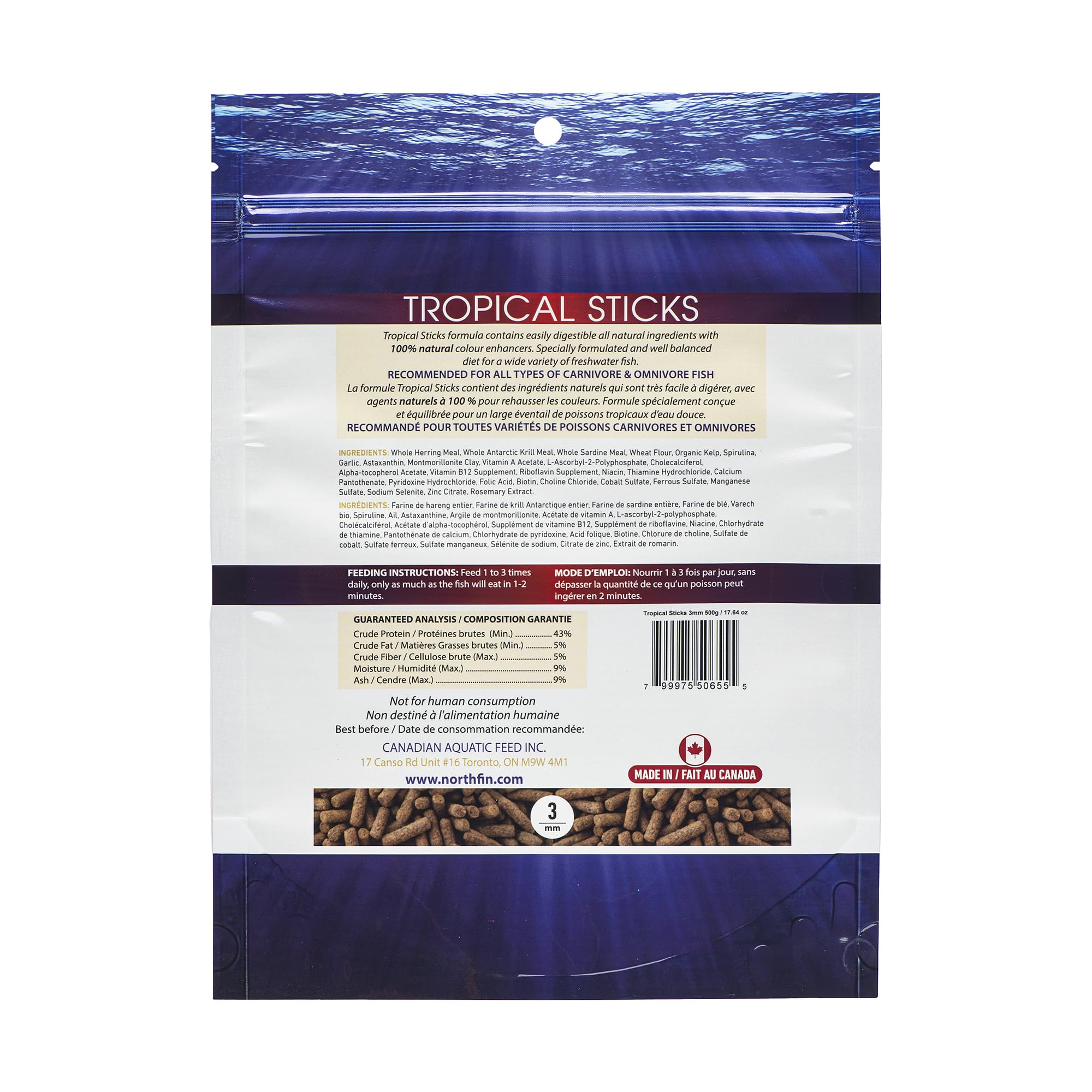 Northfin - Varillas flotantes Tropicales (3 mm, 500 g)
