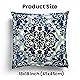 Vintage Blue and White Throw Pillow Covers 18x18 Set of 4, Retro Boho Ethnic Navy Blue Moroccan Tile Mediterranean Decorative Pillow Covers for Home Room, Chinoiserie Decor Pillowcases