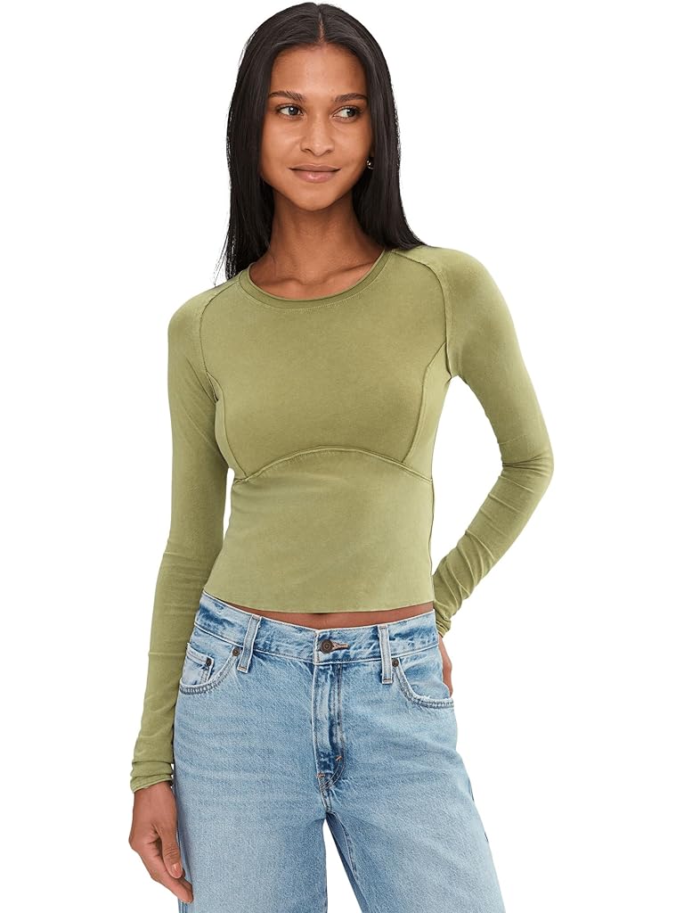 Green Free People We The Free Protagonist Long Sleeve