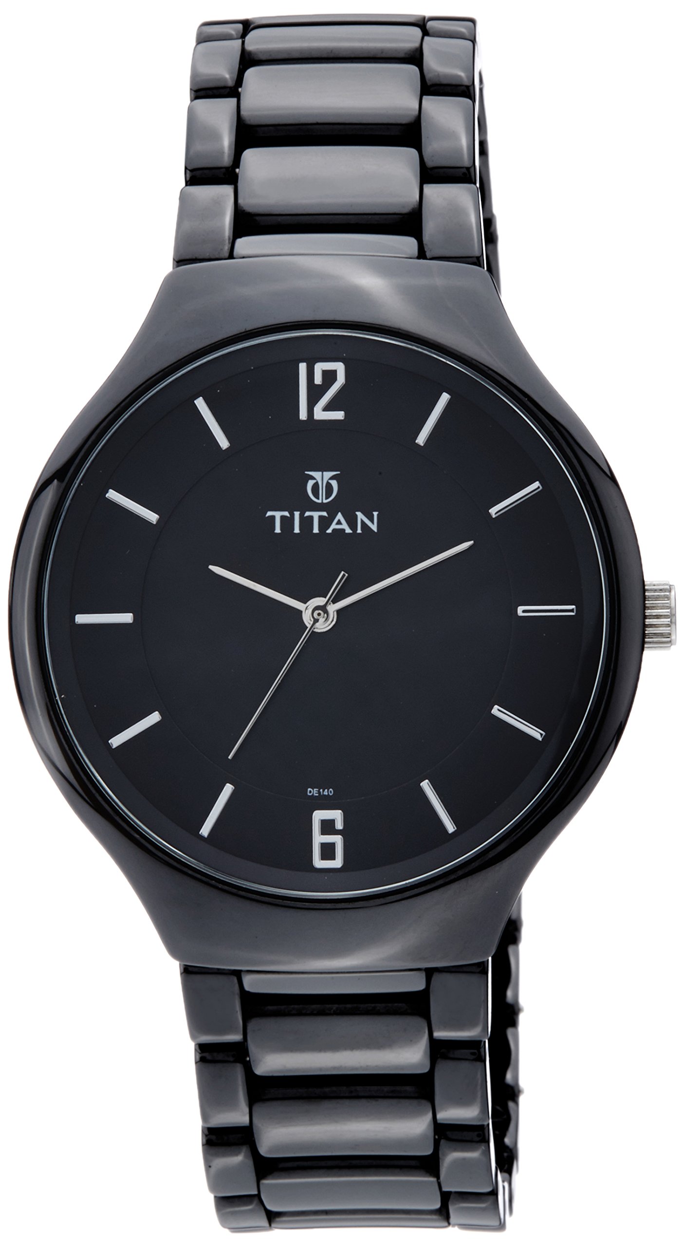 Titan Ceramic Analog Black Dial Men's Watch NM90014KC01/NN90014KC01/NP90014KC01