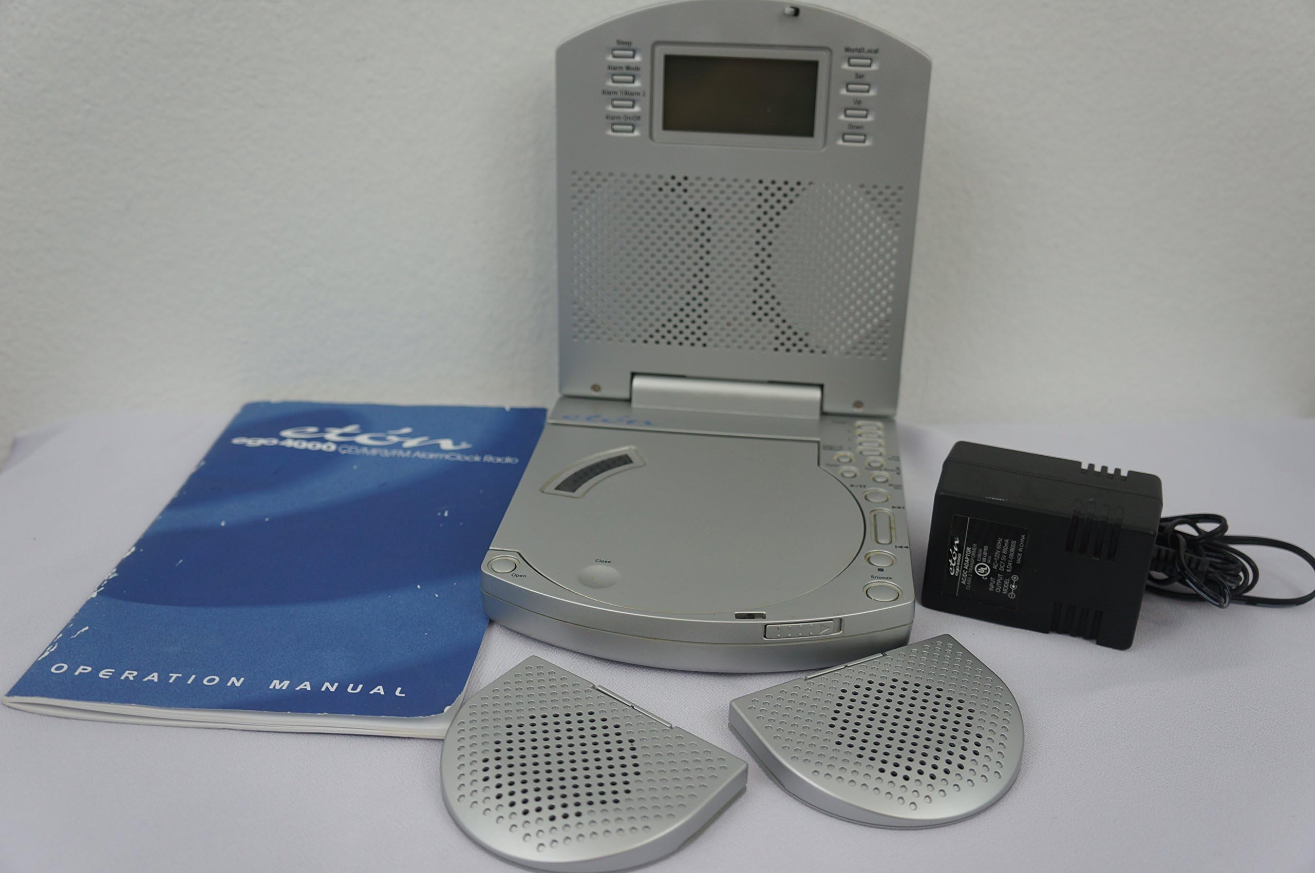 Grundig Eton Ego 4000 Plus Portable CD / MP3 Player with Built-In Removable Speakers