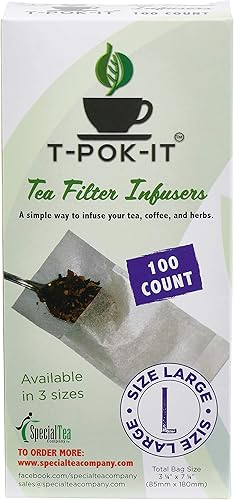 Miniatura 3 de Infusor de filtro de té con bolsa vacía grande, 5000 unidades, 3.25" x 7.25" pulgadas (3.346 in x 7.087 in), color blanco