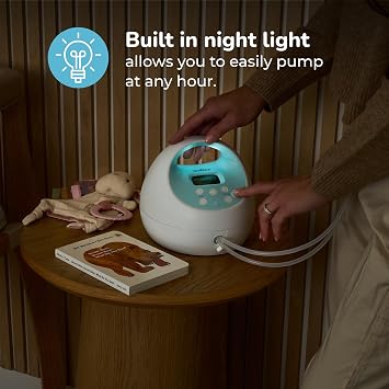 Spectra Baby S1 Plus Premier Portable Rechargeable Breast Pump with Tote Bag and Premium Accessory Kit - 28mm