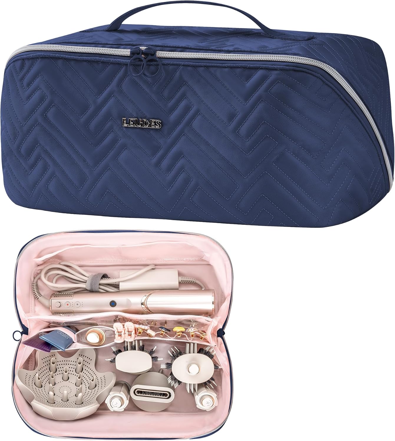 Leudes Hair Tools Travel Bag for Shark Flexstyle Portable Shark Hair Air Wrap Dryer Case (Navy Blue) Leudes Hair Tools Travel Bag for Shark Flexstyle Portable Shark Hair Air Wrap Dryer Case (Navy Blue)