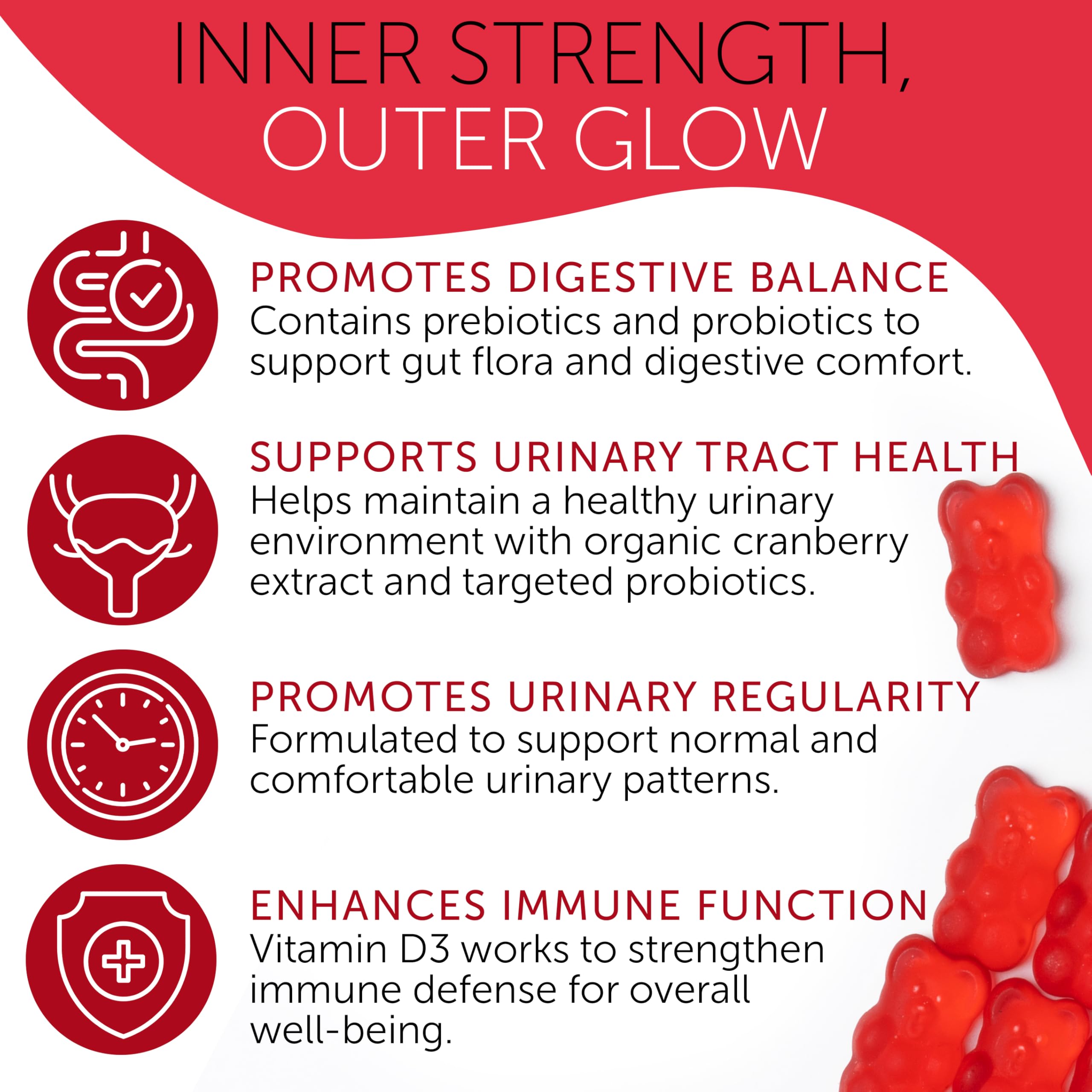 Cranberry Gummies UTI Treatment for Women Urinary Tract Comfort Support — Amazon image 5