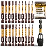 21-Piece 2&period;5" Allen-Wrench Hex Drill Bit Set&colon; Durable Impact Allen Key Set&comma; Long-Lasting Strong Magnetic Hex Screwdriver Bit Set&comma; SAE & Metric Size&comma; Mechanic Automotive Furniture DIY Home Repairs