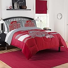 Ohio State Buckeyes Comforter Set – Buckeyes Bedding for Dorms, Guest Rooms, RVs, Tailgates & Game Day Decor, Full/Queen
