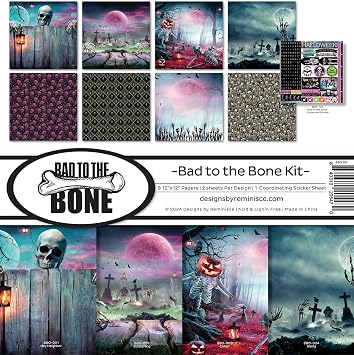 تذكر مجموعة Bad to The Bone Scrapbook Collection