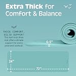 Retrospec Solana Yoga Mat 1/2" Thick w/Nylon Strap for Men & Women - Non Slip Excercise Mat for Yoga, Pilates, Stretching, Floor & Fitness Workouts