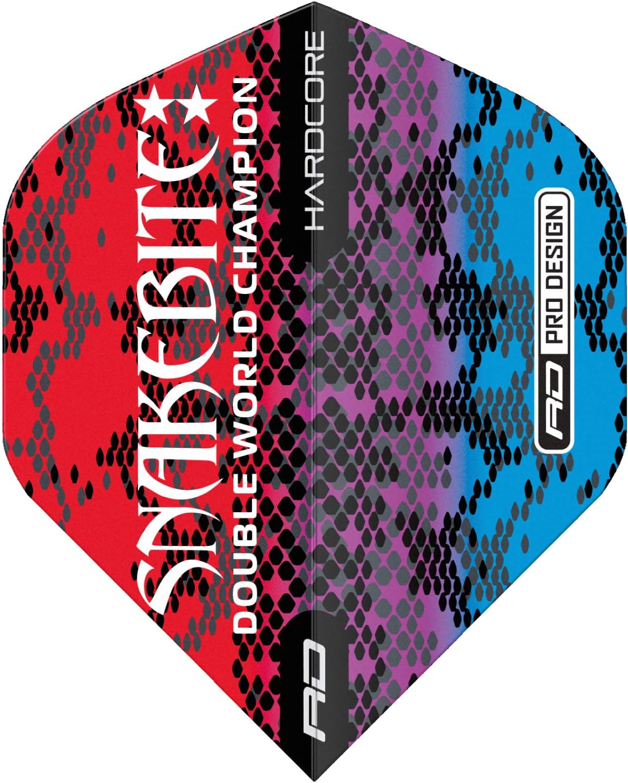 RED DRAGON Player Hardcore Dart Flights - 3 Sets Per Pack (9 Dart Flights in Total)