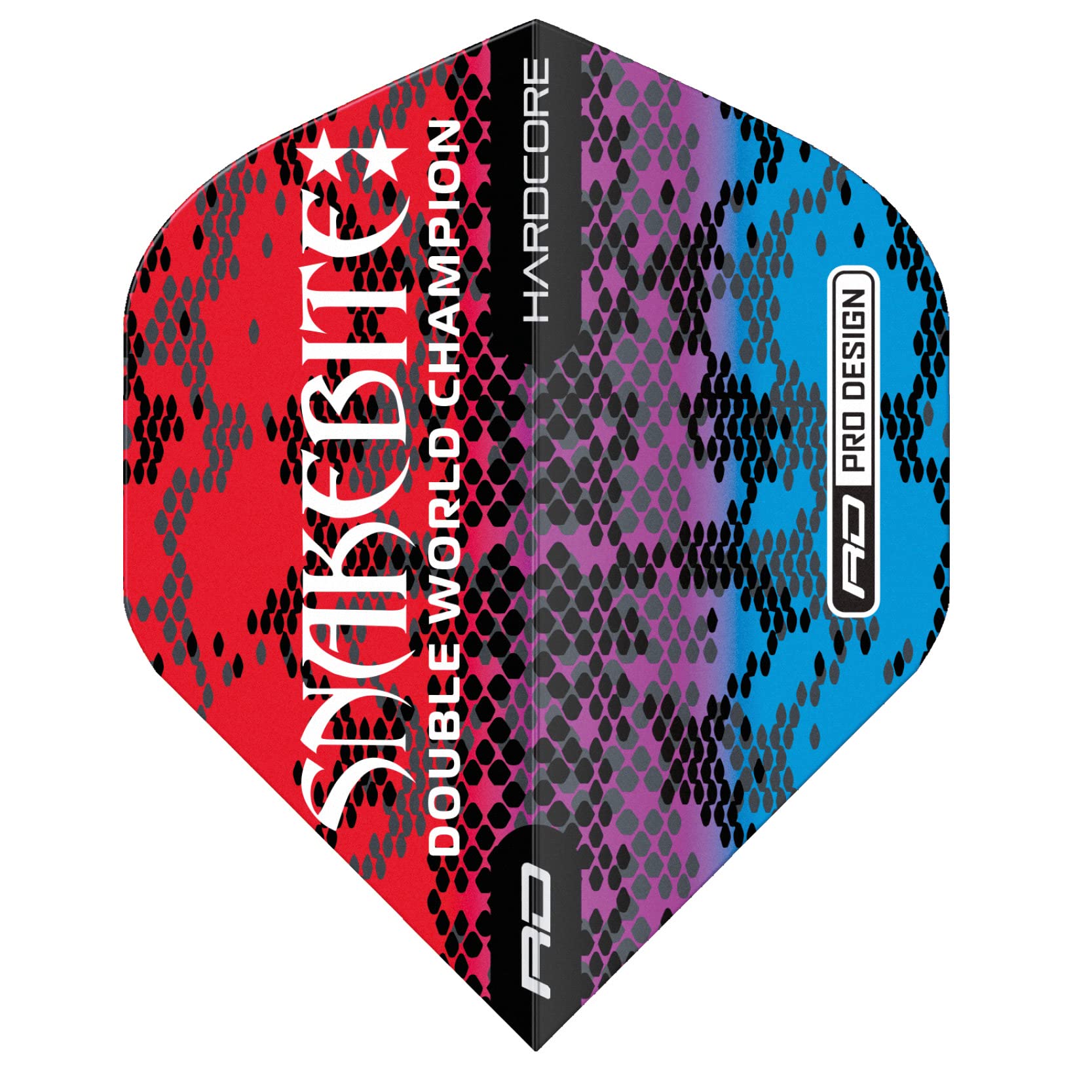 RED DRAGON Player Hardcore Dart Flights - 3 Sets Per Pack (9 Dart Flights in Total)
