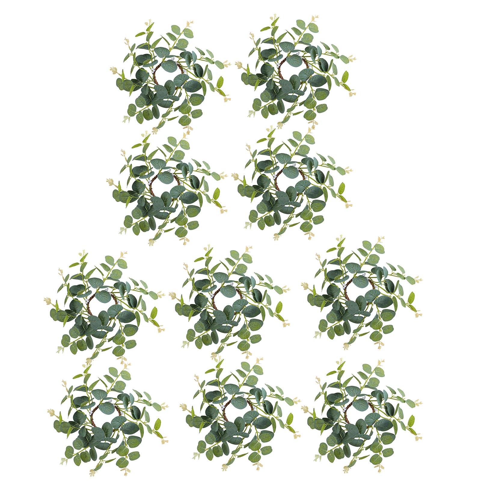 Buxuaaaa Artificial Green Candlestick Wreath Table Top Decoration for Weddings and Home Decoration Table Top Decorations