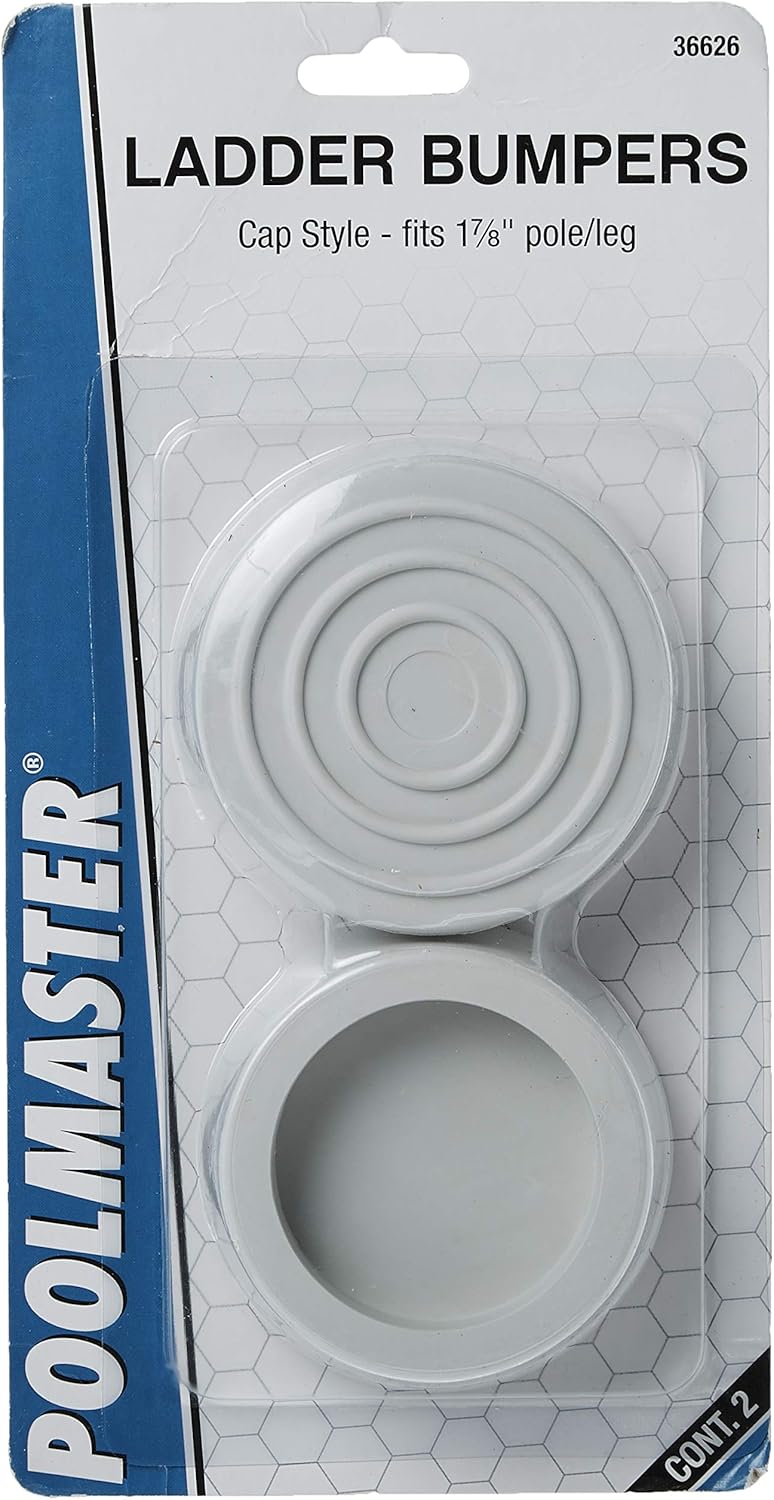 Poolmaster 36626 Swimming Pool Ladder Bumper Cap Set, Outside Plug Fit, 2-3/4-Inch Diameter, Medium, White : Swimming Pool Ladders : Patio, Lawn & Garden