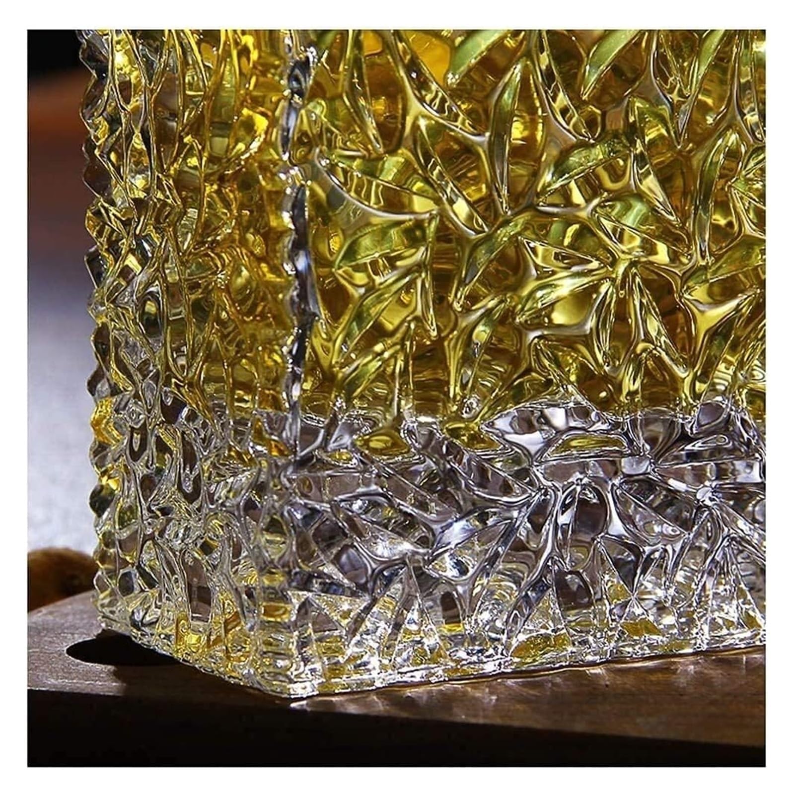 Karafka do whisky，Karafka i szklanka do whisky Karafka do wina 7-częściowy zestaw karafek i kieliszków Karafka 850 ml i 6 kieliszków