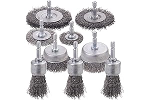 9 Pcs Wire Brush Wheel for Drill - Scrub Away Rust and Grime