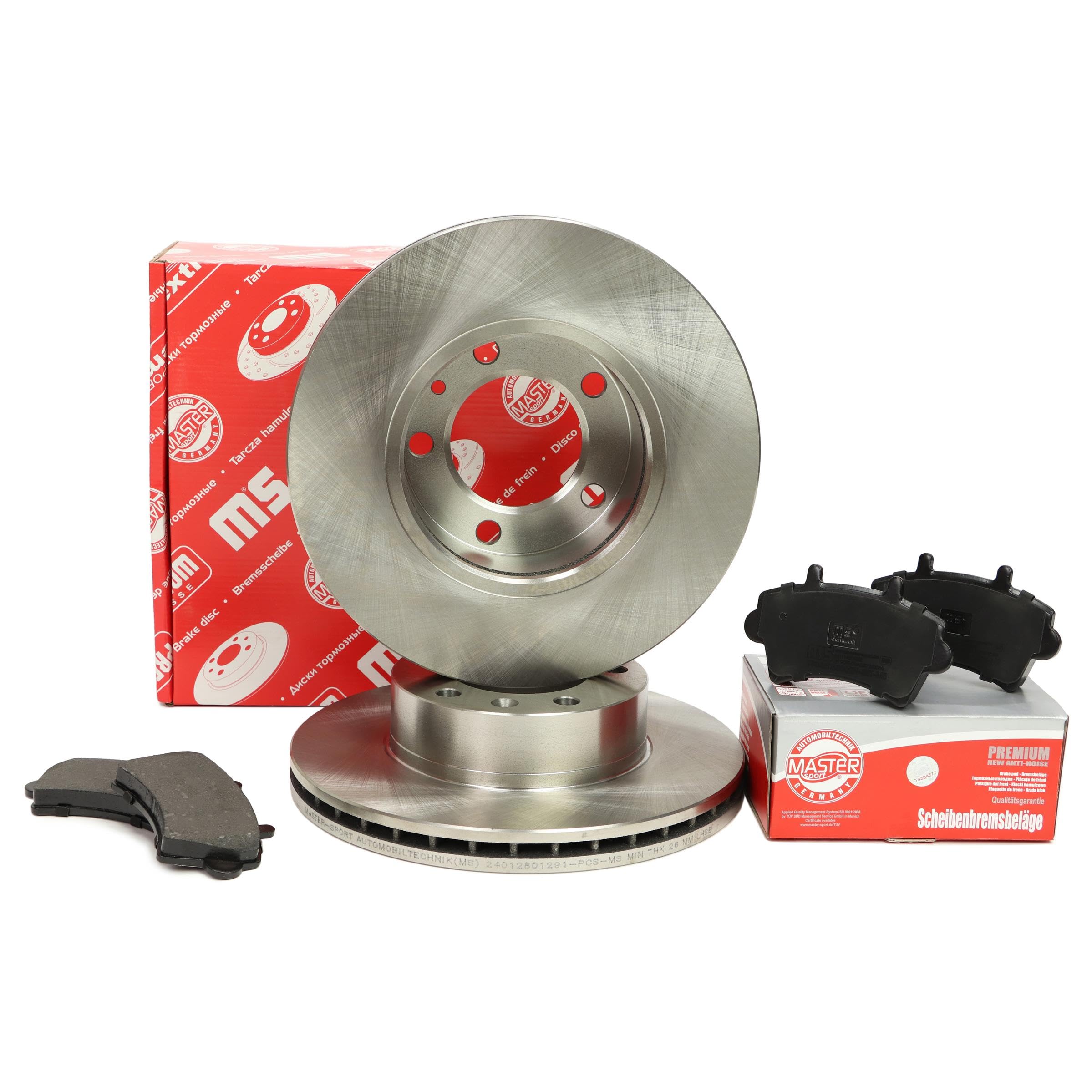 Kit de Frein - Disques et Plaquettes de Freins Essieu avant Ø305mm ventilé Compatible avec RENAULT Master 2 Van FD Master 2 Camion plate-forme/Châssis ED/HD/UD Master 2 Bus JD, OPEL