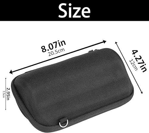 Miniatura 2 de Khanka Funda rígida de viaje + funda de silicona de repuesto para altavoz Bluetooth portátil impermeable JBL Flip 6 (negro)