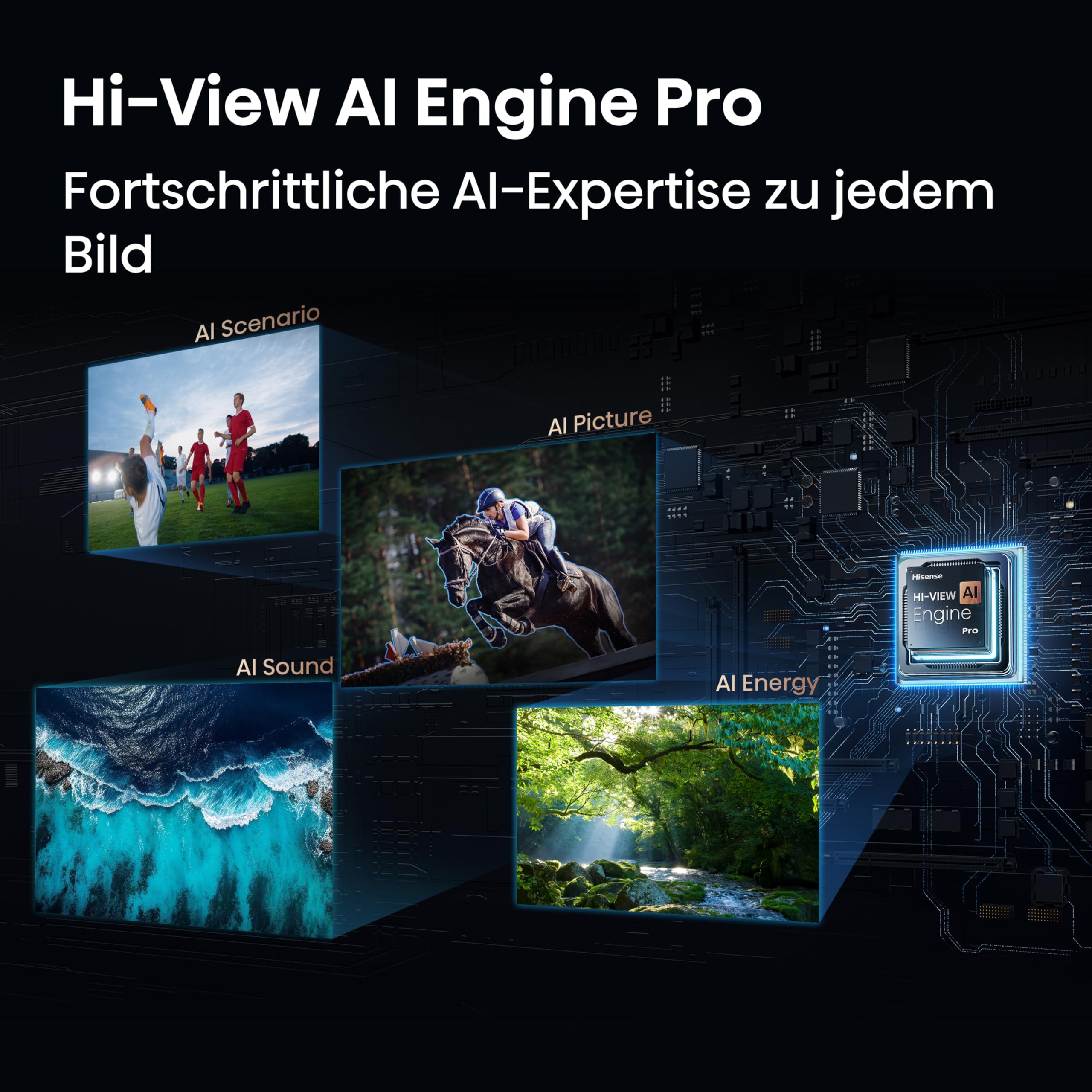 Hisense 65U7DS PRO Fernseher 65 Zoll, 4K UHD, Hi-QLED Mini LED Pro, Smart TV, 165Hz, Hi-View AI Engine Pro, IMAX Enhanced, AI RGB Lichtsensor, Dolby Vision.Atmos, Unibody Slim, FreeSync Premium [2026]