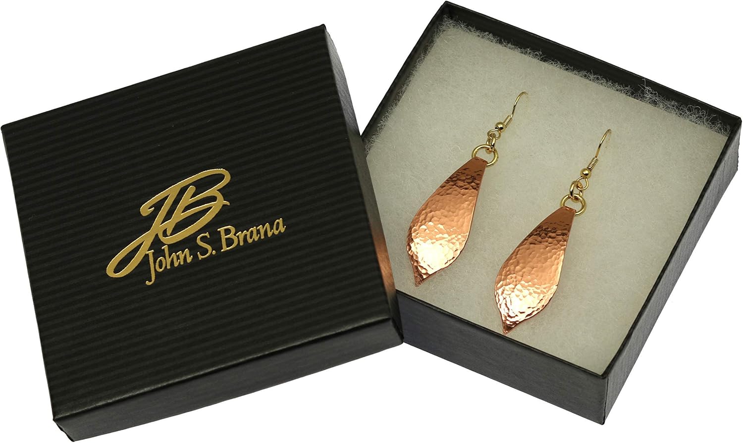 Hammered Copper Marrakesh Teardrop Earrings - Image 5